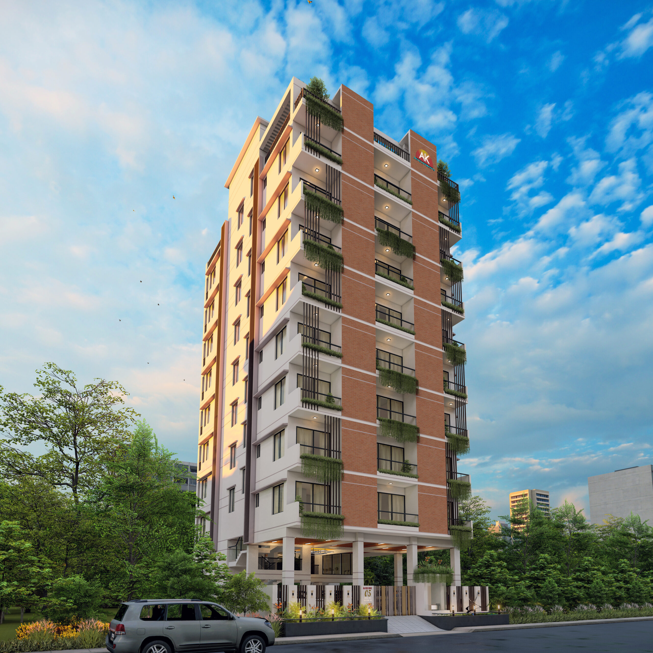 A.K. Developments Ltd. — premium luxury apartment AK Red Rose Jolshiri Abashon Dhaka