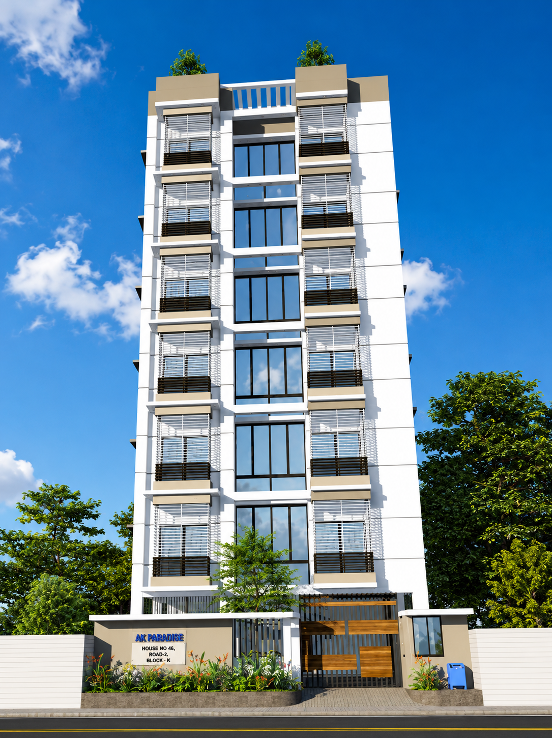 AK Paradise Block-K Bashundhara completed residential building