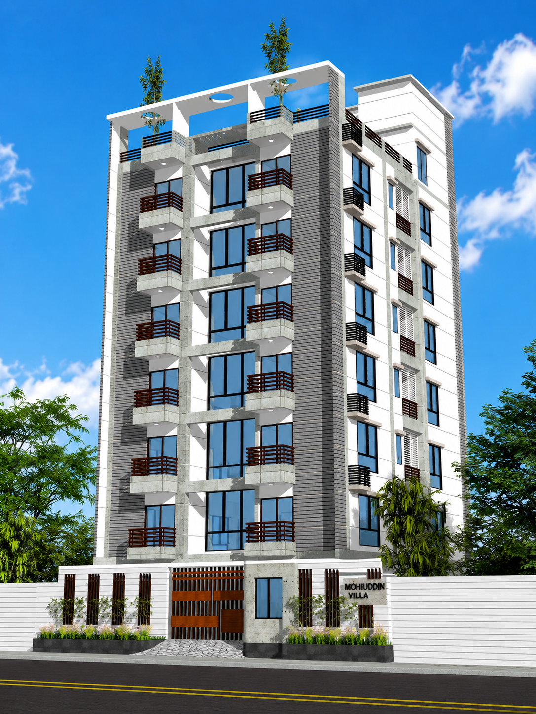 Mohiuddin Villa Block-I Bashundhara completed residential building